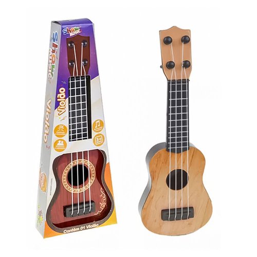 Mini Violão Cavaquinho Musical Infantil Brinquedo 25cm