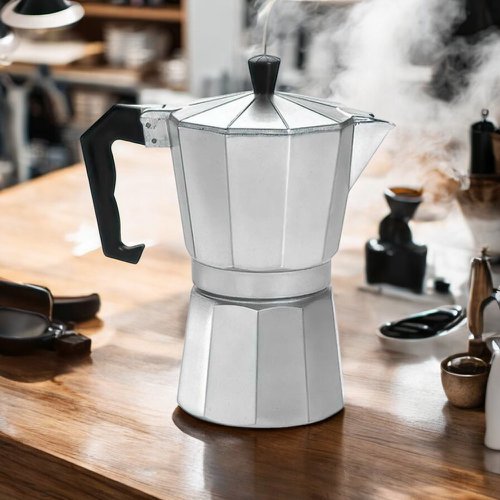 Cafeteira Italiana Moka 200ml Em Alumínio Para Café E Chá