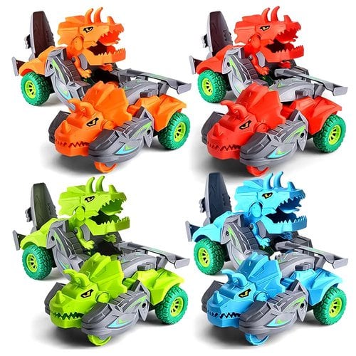 Carrinho A Fricção Transform Dino Fast Brinquedo Infantil