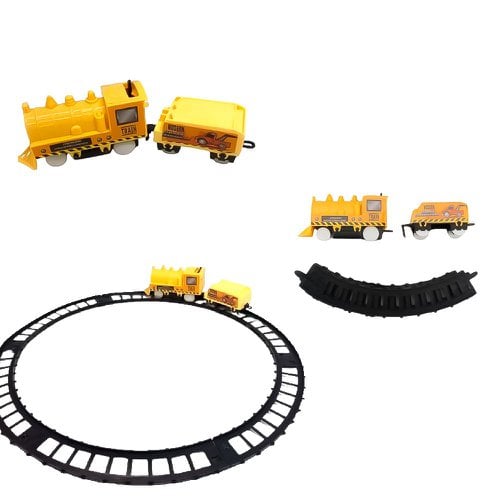 Brinquedo Trem De Construção Com Trilho A Pilha 8 Peças