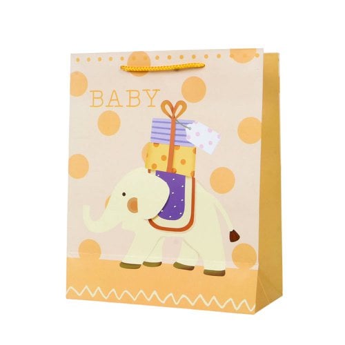 Sacola De Papel Estampada Kids Para Presente 26cm x 32cm x 12cm