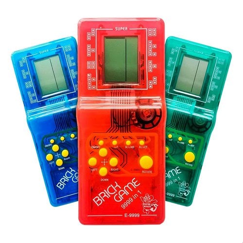 Mini Game Portátil 9999 Em 1 Clássico Translúcido