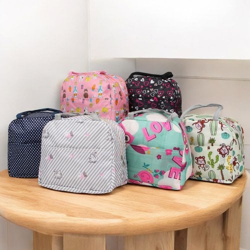 Bolsa Térmica De Mão Marmita Viagem Estampas Sortidas