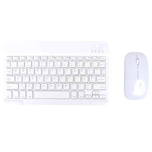 Kit Teclado E Mouse Ultra Slim Sem Fio Bluetooth 2,4Ghz