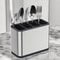 Escorredor Porta Talheres Com Divisória Inox 18x13cm