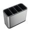 Escorredor Porta Talheres Com Divisória Inox 18x13cm