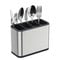 Escorredor Porta Talheres Com Divisória Inox 18x13cm