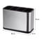Escorredor Porta Talheres Com Divisória Inox 18x13cm