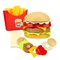Brinquedo Kit Infantil Combo Burguer Comidinhas 16 Peças