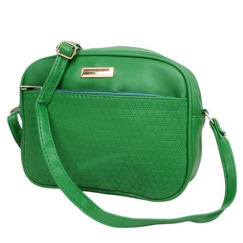 Bolsa Feminina Transversal Pequena Texturizada 2 Compartimentos