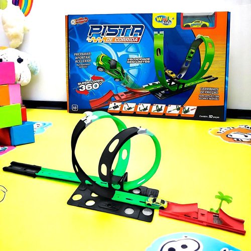 Pista De Corrida Street Looping 360º Possantes 10 Peças Infantil