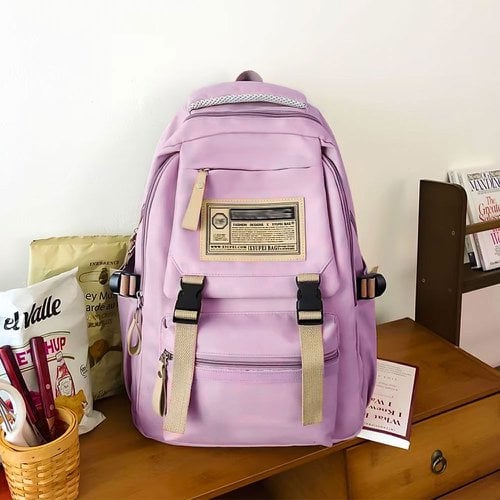 Mochila Feminina Universitária Estilo Coreana 2 Divisórias