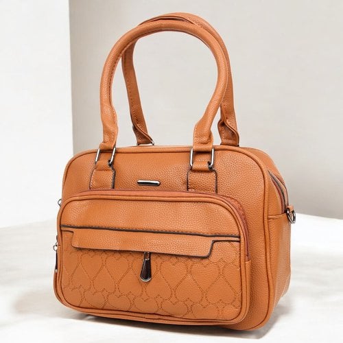 Bolsa Feminina Pequena 2 Divisórias Com Alça Transversal E Pompom