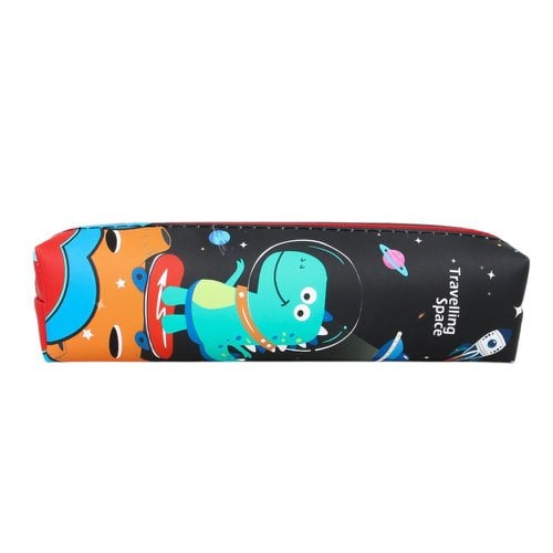 Estojo Escolar Infantil Colorido Estampado Retangular 21cm