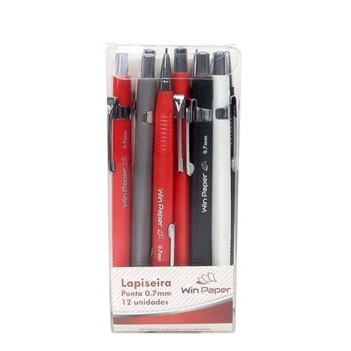 Conjunto De Lapiseira 12 Unidades Ponta 0.7mm