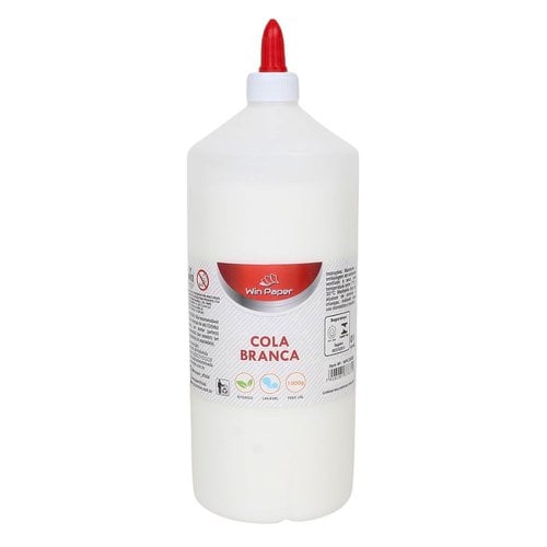 Cola Líquida Branca Escolar Lavável Atóxico Com Bico 1kg