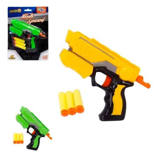 Pistola Lança Dardos High Speed Ultra Mira 4 Peças Infantil
