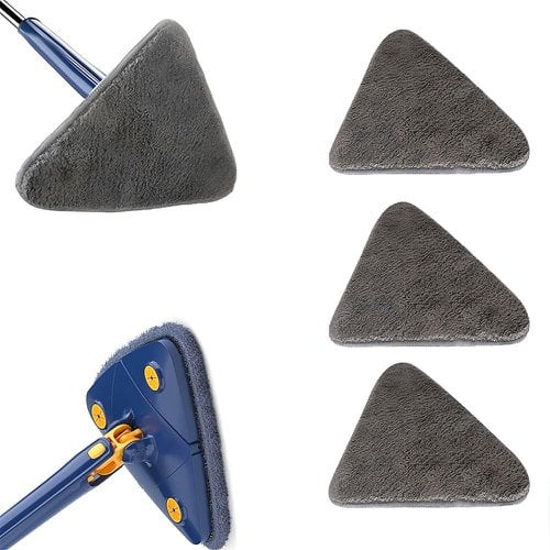 Kit 5 Refis De Poliéster Para Mop 26cm Triangular Limpa E Seca