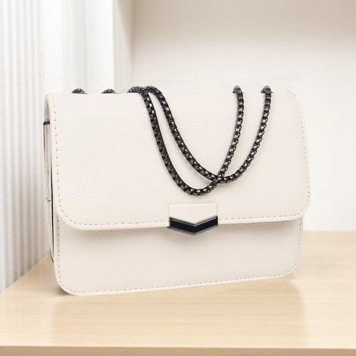 Bolsa Carteira Feminina 1 Divisória Alça Corrente Fecho Imã