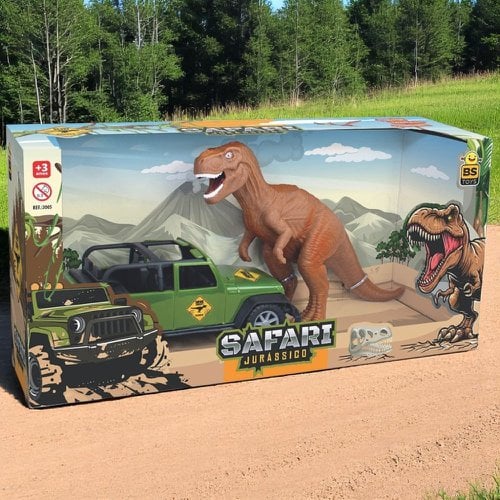 Brinquedo Safari Jurássico Jeep E Dinossauro