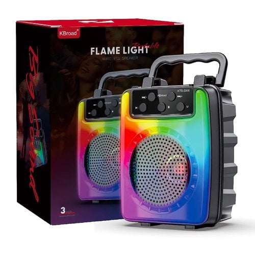 Caixa De Som Sem Fio Portátil RGB TWS Carregamento USB