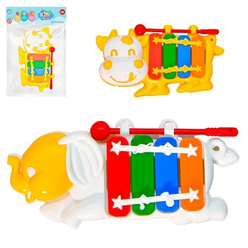 Instrumento Musical Xilofone Vaquinha 14cm Infantil