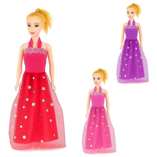 Brinquedo Boneca Beauty Sweet Girl Com Vestido