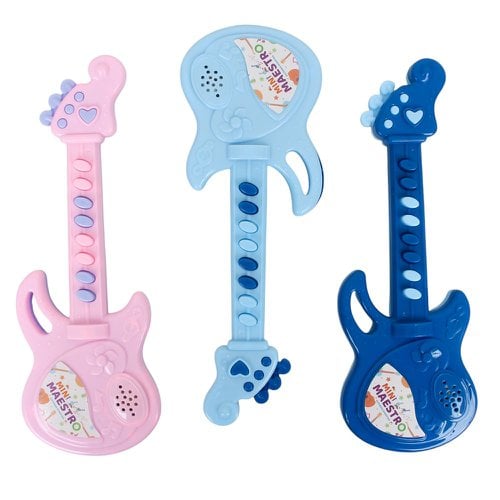 Brinquedo Guitarra Musical Divertida De Plástico À Pilha