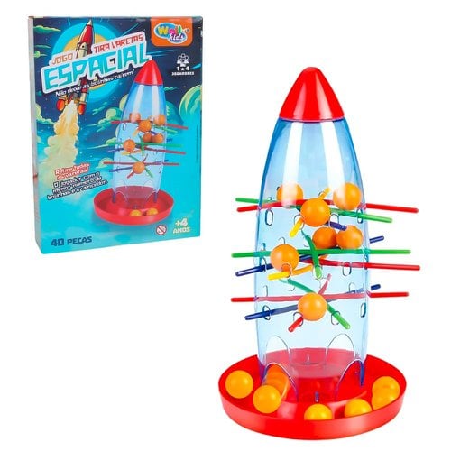 Jogo Tira Varetas Com Bolinhas Espacial 40 Peças