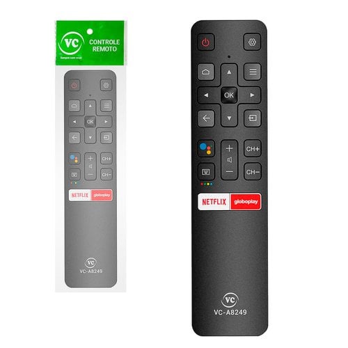Controle Remoto Compatível TV LCD TCL Preto