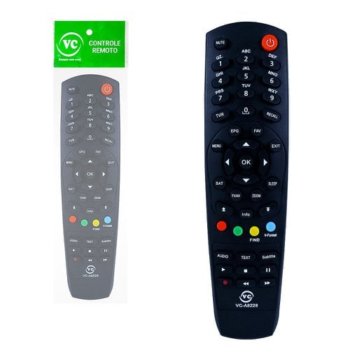 Controle Remoto Compatível Com Receptor Azamerica 18cm x 4,5cm