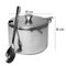 Açucareiro Com Tampa E Colher Em Aço Inox 310ml
