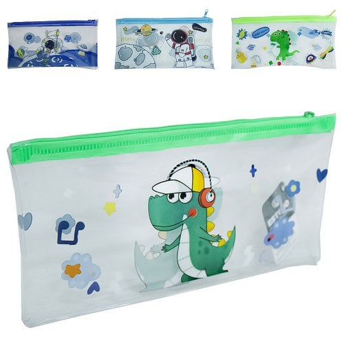 Estojo Necessaire Retangular De PVC Porta Objetos 11cm x 22cm