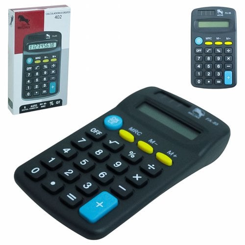 Calculadora Eletrônica De Bolso 8 Dígitos A Pilha