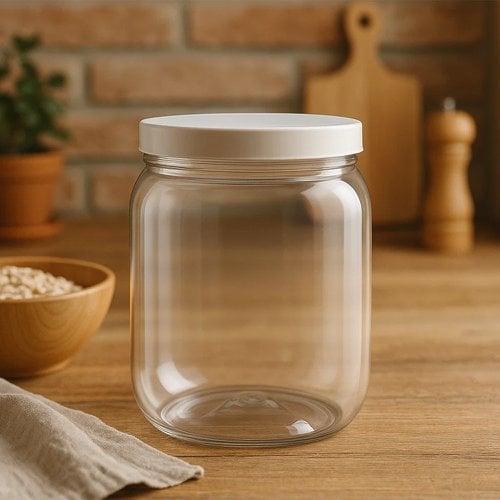 Pote Porta Mantimentos Organizador Transparente 1L