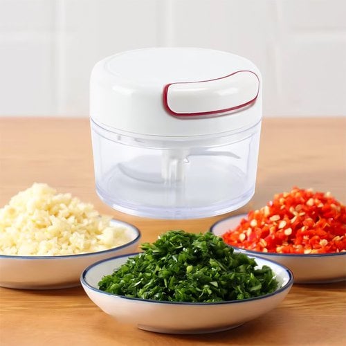 Mini Processador Manual Para Temperos E Vegetais