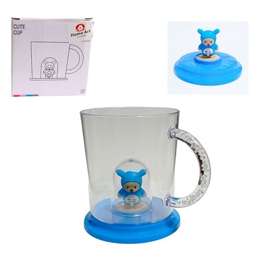 Caneca Infantil de Plástico Com Ursinho 270ml
