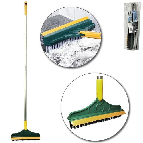 Vassoura Rodo De Canto Com Cabo Inox 110cm
