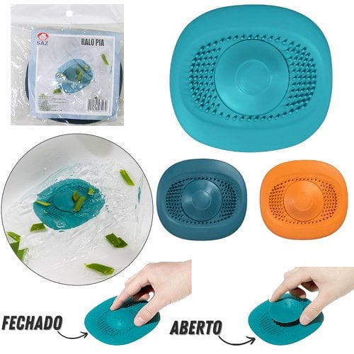 Ralo De Pia De Silicone Abre E Fecha 11x10,5cm