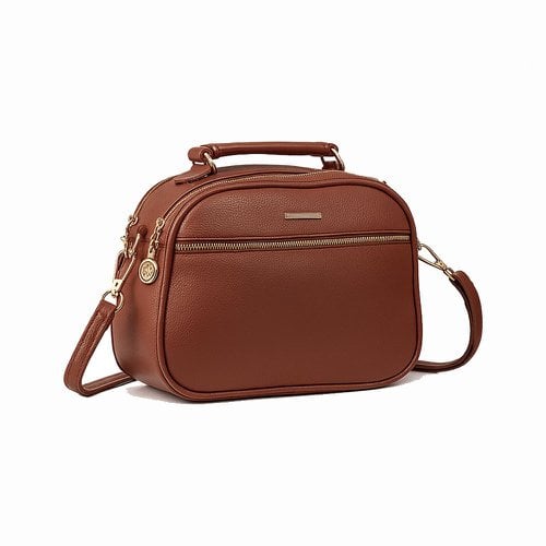 Bolsa Transversal Média Três Bolsos Com Alça Removível