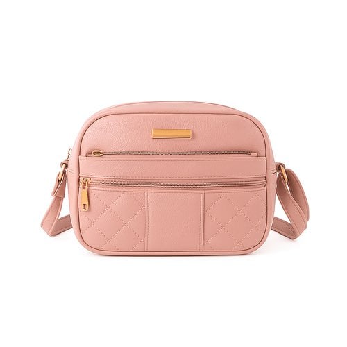 Bolsa Transversal Média Com Alça Fixa 4 Bolsos