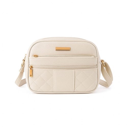 Bolsa Transversal Média Com Alça Fixa 4 Bolsos