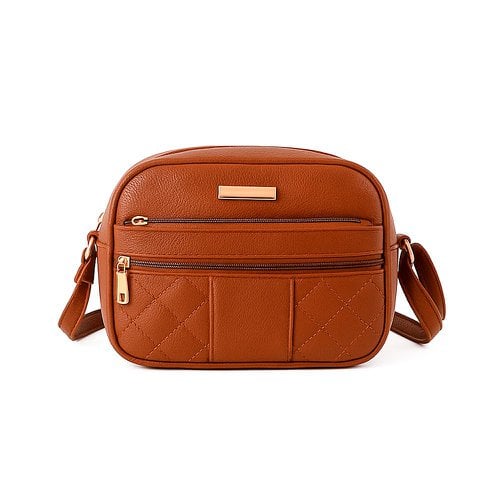 Bolsa Transversal Média Com Alça Fixa 4 Bolsos