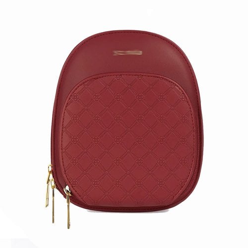 Bolsa Transversal Feminina Oval Com 3 Bolsos Com Alça Removível