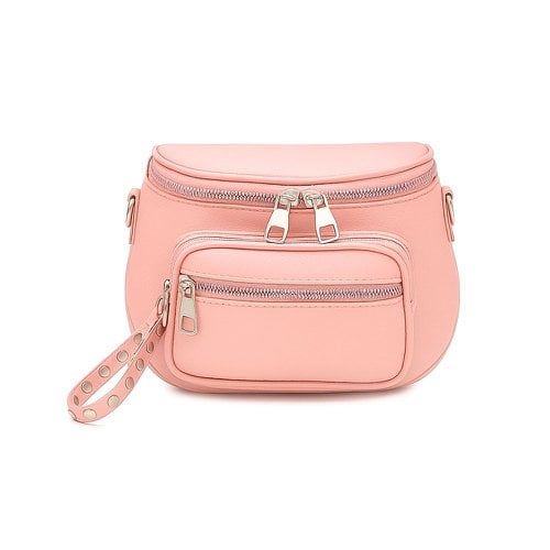 Bolsa Transversal Média 3 Bolsos E Alça Reforçada Removível