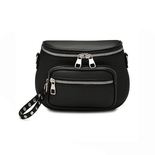 Bolsa Transversal Média 3 Bolsos E Alça Reforçada Removível