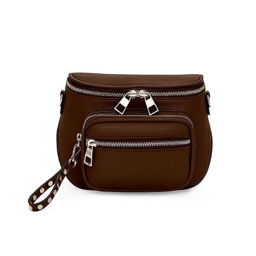 Bolsa Transversal Média 3 Bolsos E Alça Reforçada Removível