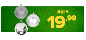 Decorações de Natal até R$ 19,99