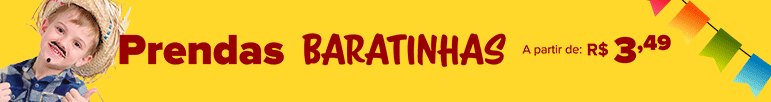 Prendas Baratinhas a partir de R$ 3,49