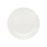 Jogo 6 Pratos Sobremesa Porcelana Fancy Branco 20cm 18089 Wolff